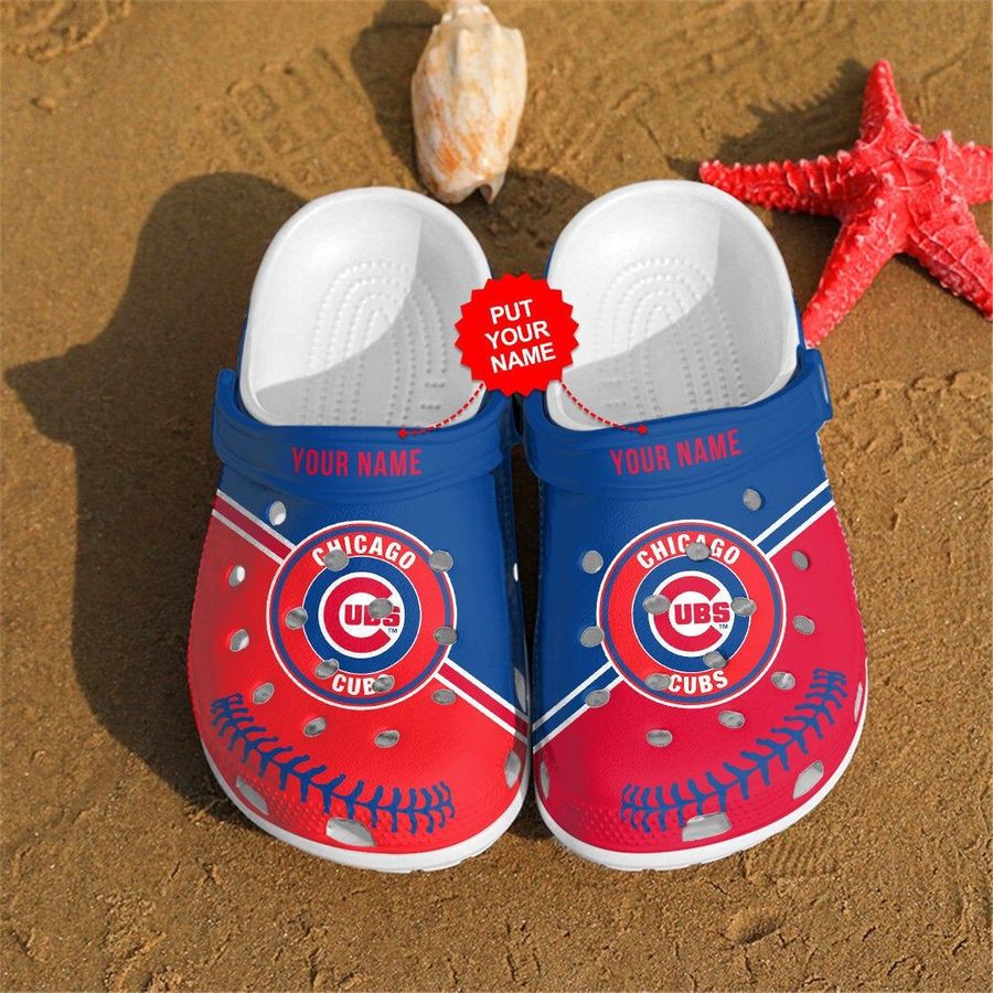Chicago Cubs Custom Name Crocs Crocband Clog Comfortable Water Shoes