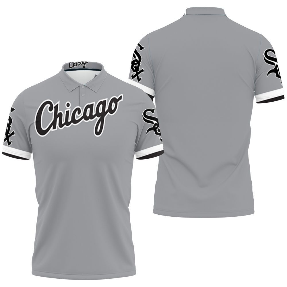 Chicago White Sox 2020 Mlb Dark Grey Jersey Inspired Style Polo Shirt All Over Print Shirt 3d T-shirt