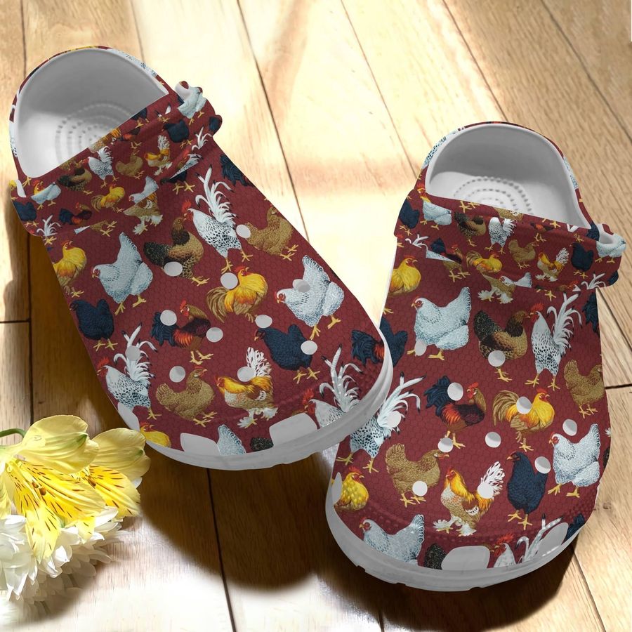 Chicken Clog Rooster And Eggs Crocs Crocband Clog