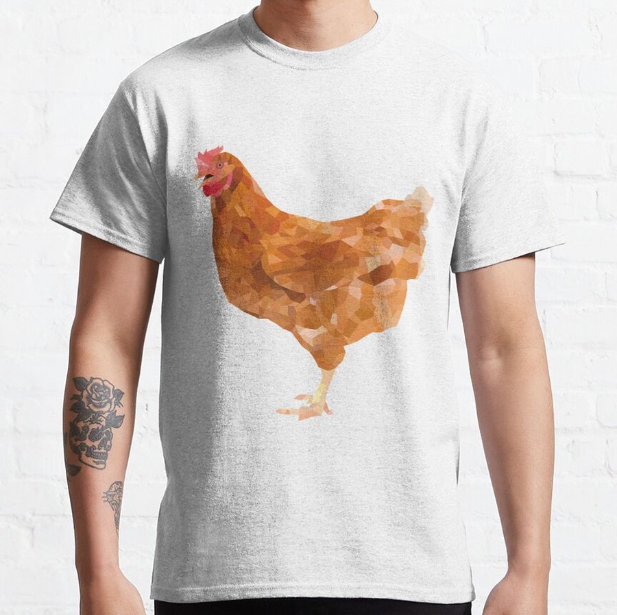 chicken-Polygonal animals Classic T-Shirt