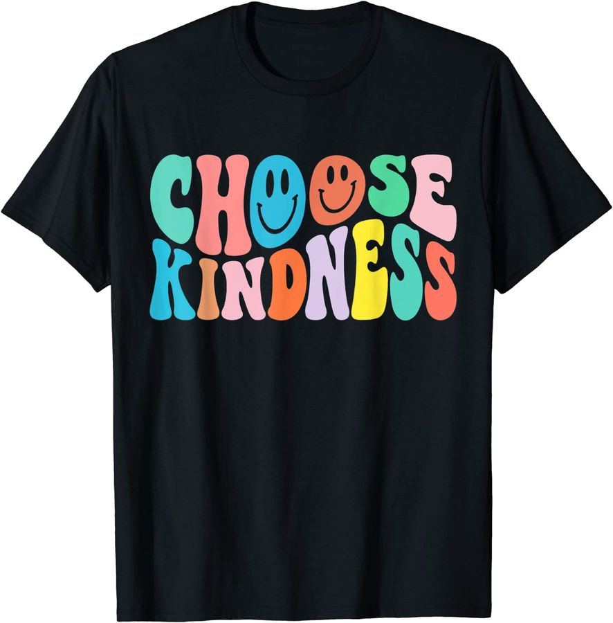 Choose Kindness Be Kind Happy Face spiritual Vintage Rainbow_1