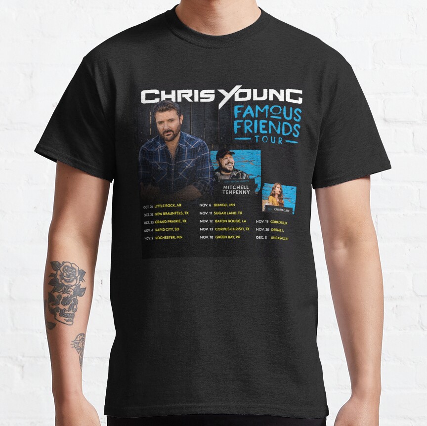 Chris Young Famous Friends Tour Classic T-Shirt