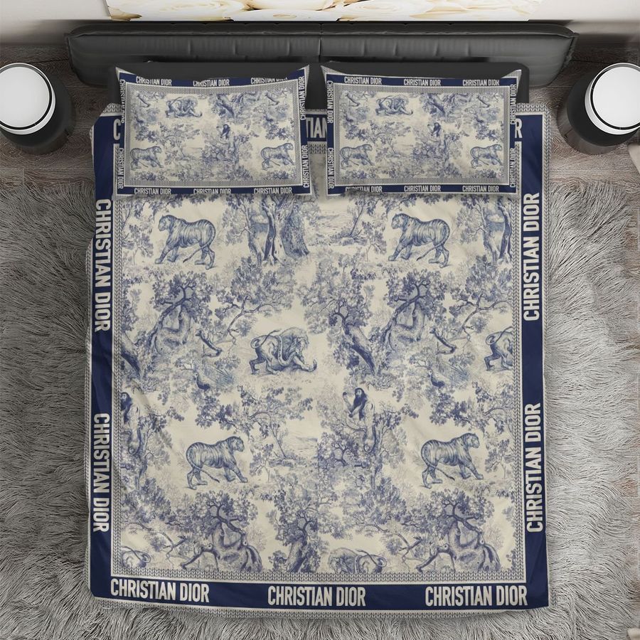 Christian Dior Luxury Bedding Sets Duvet Cover Bedroom Set Bedset Mockup