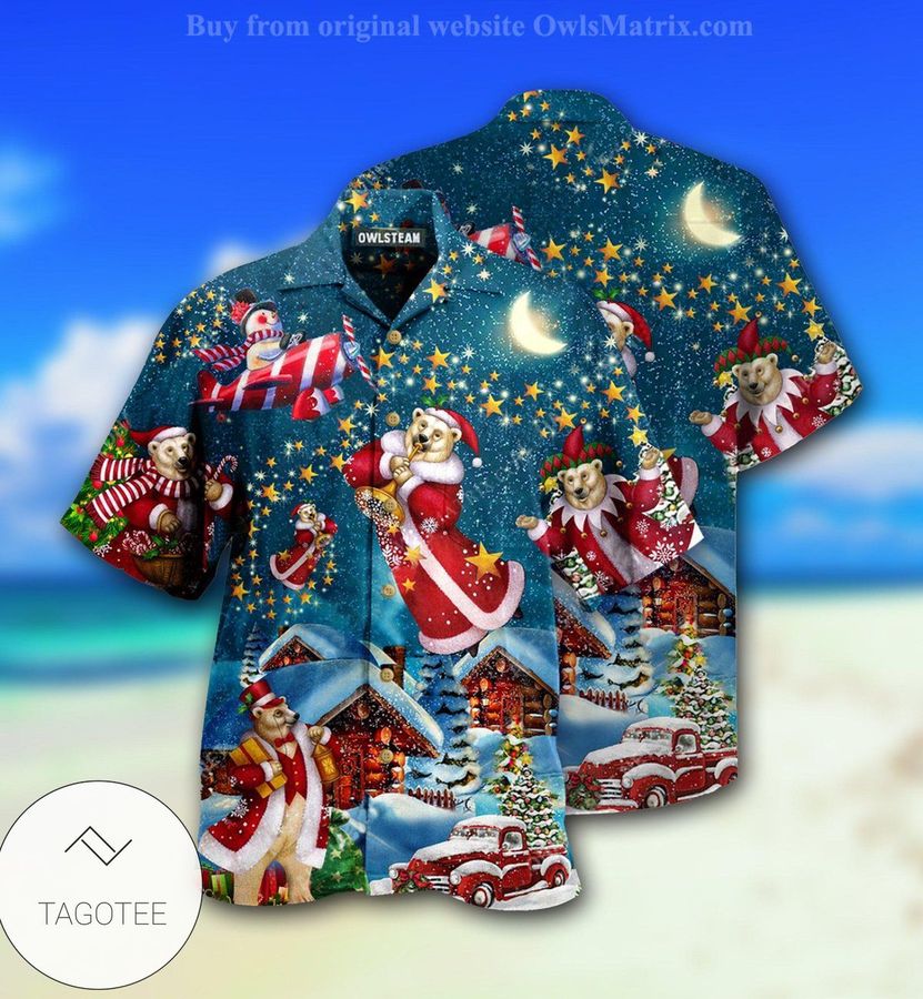 Christmas Bear Santa Limited Hawaiian Shirt