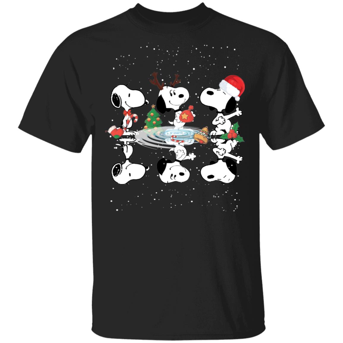 Christmas Peanuts Snoopy Water Reflection Shirt, hoodie