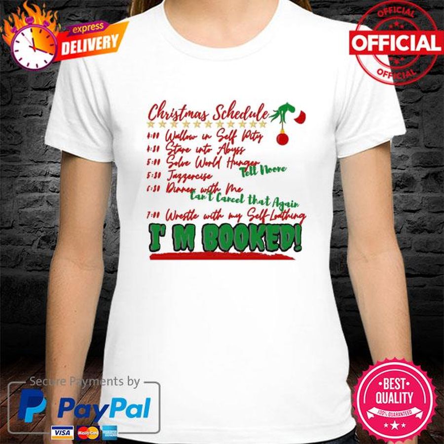 Christmas Schedule I’m Booked Christmas Sweater
