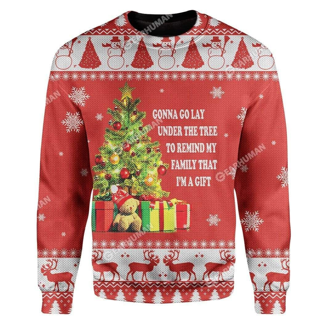 Christmas Tree Ugly Christmas Sweater All Over Print Sweatshirt Ugly