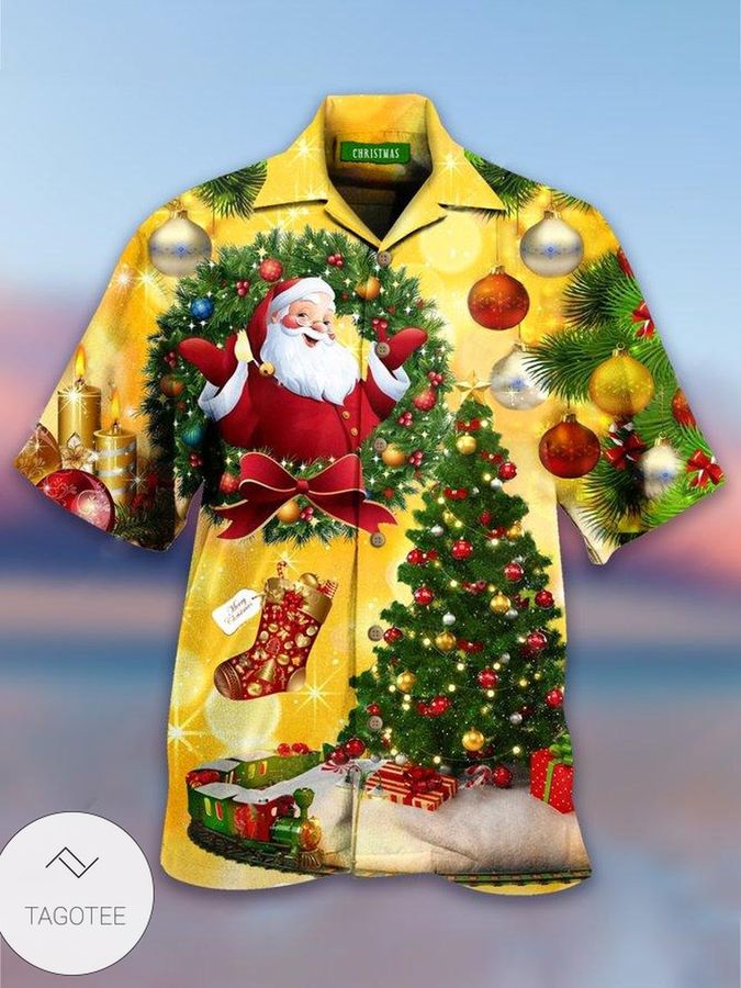 Christmas Tree Yellow Limited Edition Hawaiian Shirt