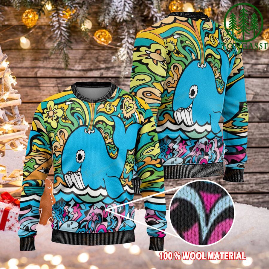 Christmas Whale Ugly Sweaters