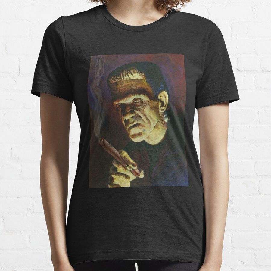 Cigar Smoker Frankenstein Hollywood Vintage Movie Essential T-Shirt