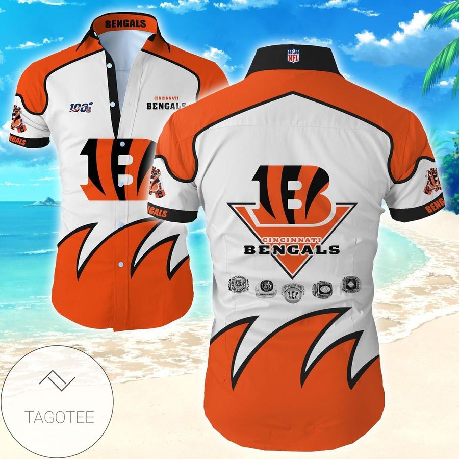 Cincinnati Bengals Authentic Hawaiian Shirt 2022 Tropical Shirt Mens