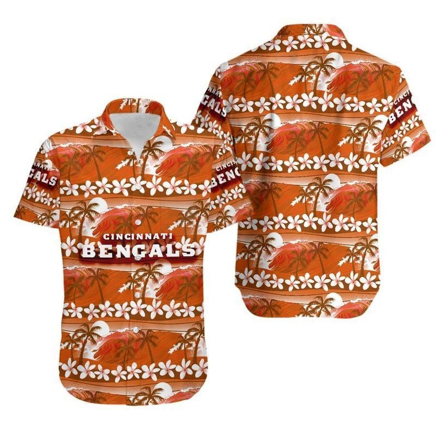 Cincinnati Bengals Coconut Trees Gift For Fan Hawaii Shirt And Sho