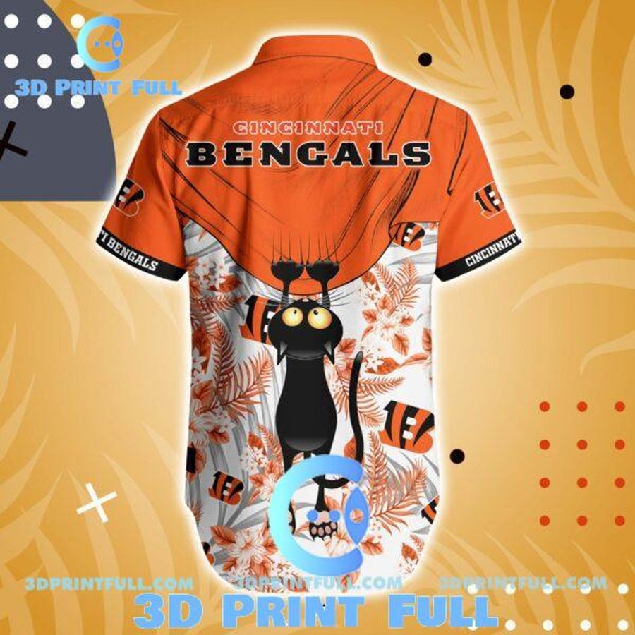 Cincinnati Bengals Hawaiian Shirt Short For Fans 03