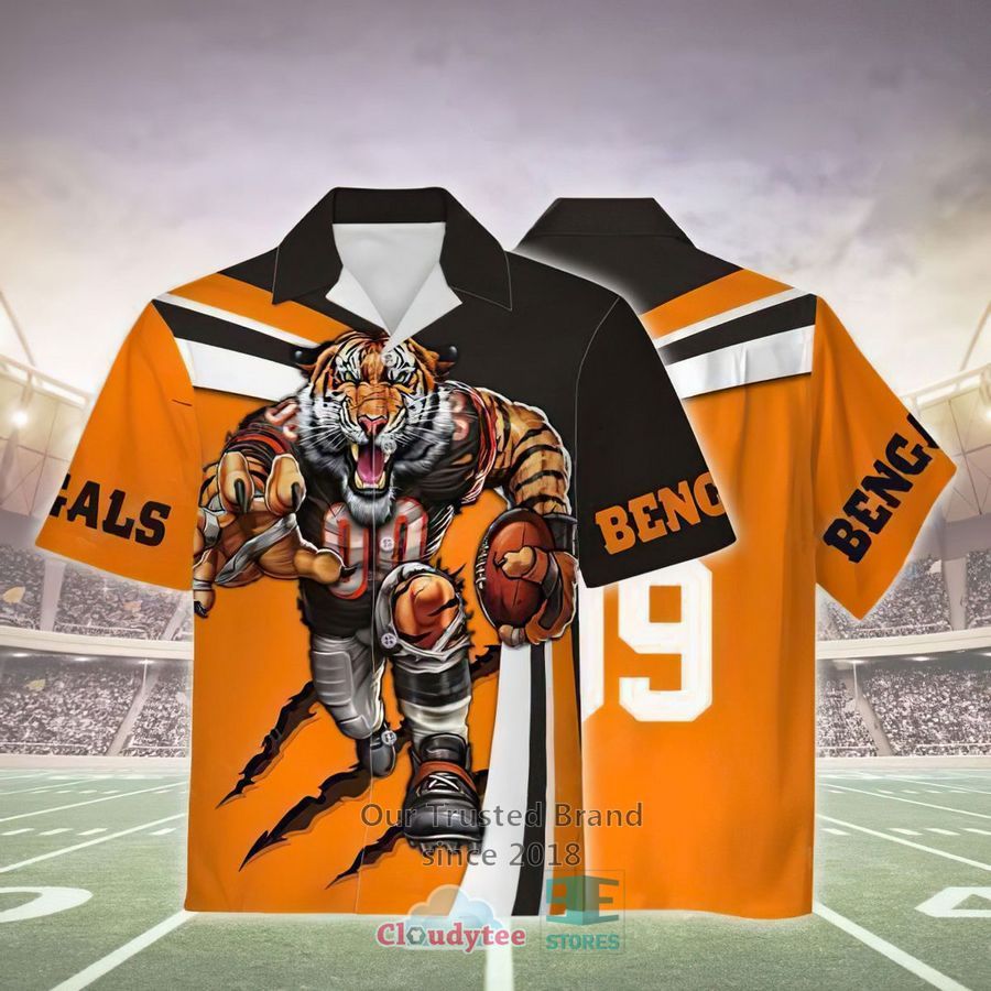 Cincinnati Bengals Mascot Orange Hawaiian Shirt – LIMITED EDITION
