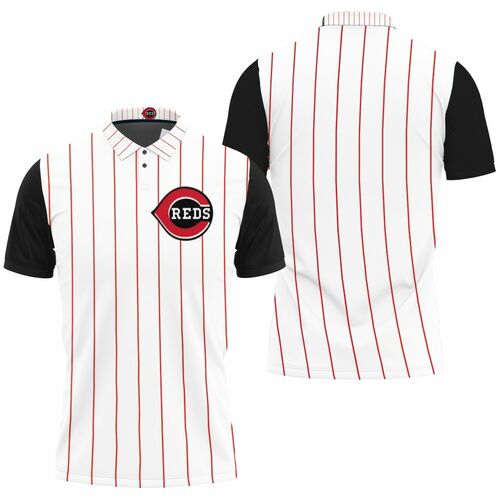 Cincinnati Reds 1999 Throwback White Red 2019 Jersey Inspired Style Polo Shirt Model A31480 All Over Print Shirt 3d T-shirt