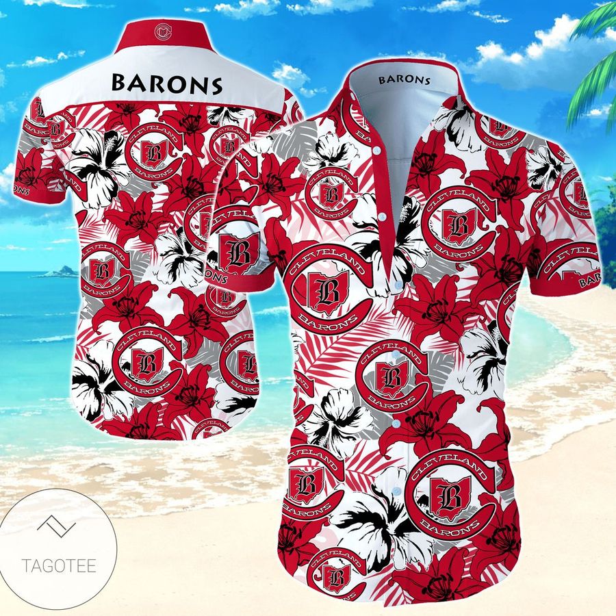 Cleveland Barons Hawaiian Shirt