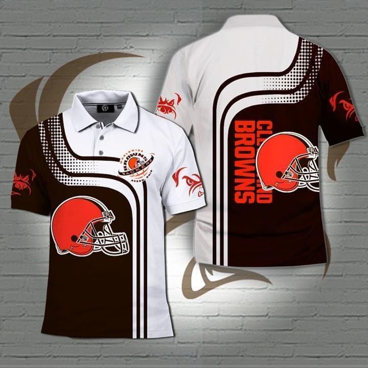 Cleveland Browns Nfl All Print 3d Polo T-shirt All Over Print Shirt 3d T-shirt