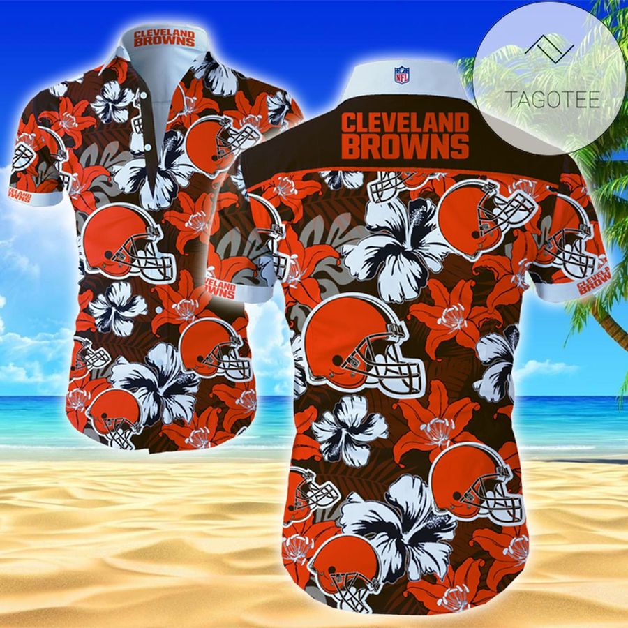 Cleveland Browns Tommy Bahama Authentic Hawaiian Shirt 2022 Summer Button Up Shirt For Men Hawaiian Summer Trends Shirt 2020