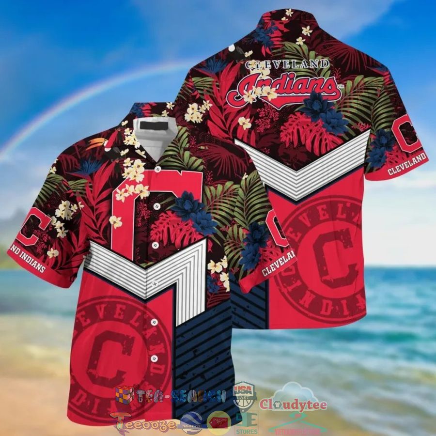 Cleveland Indians MLB Tropical Hawaiian Shirt And Shorts – Saleoff