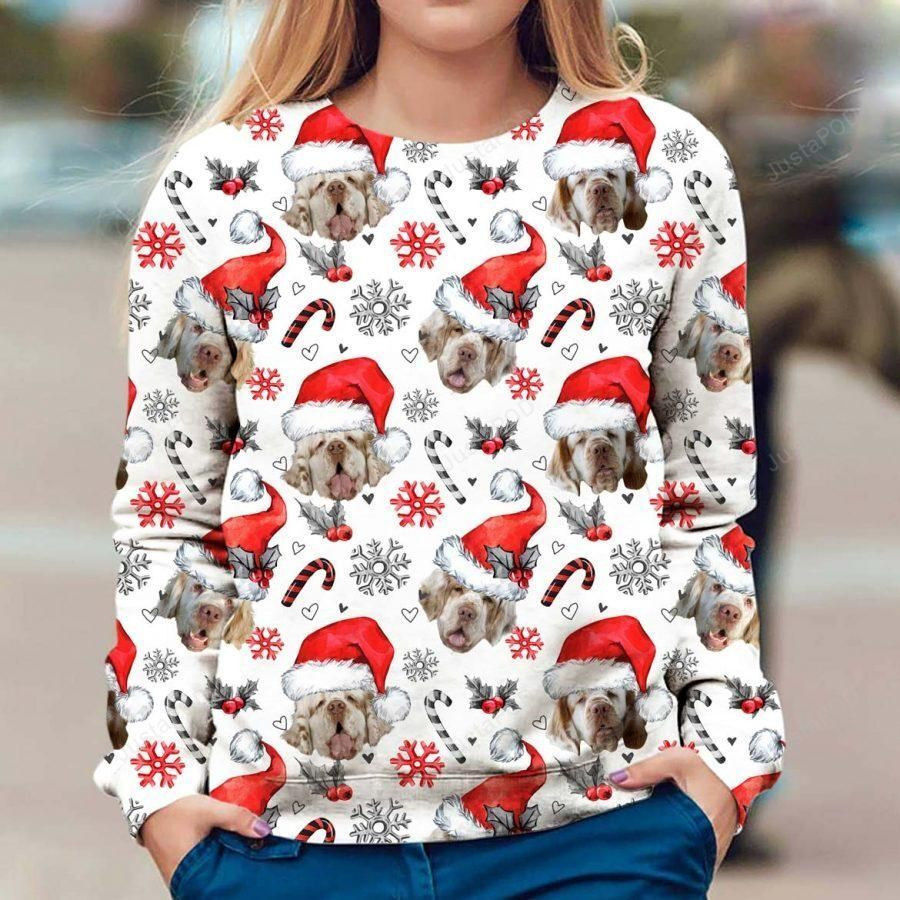 Clumber Spaniel Ugly Sweater Ugly Sweater Christmas Sweaters Hoodie Sweater