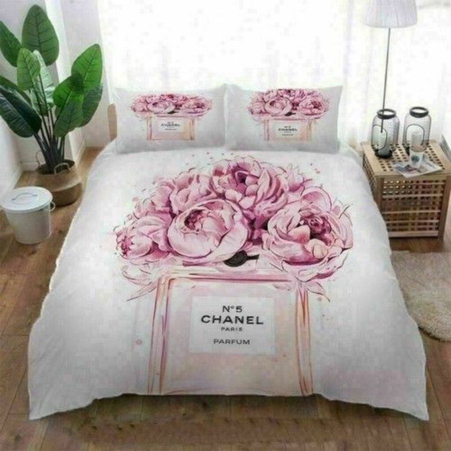 Coco Chanel Luxury 03 Bedding Sets Duvet Cover Bedroom Luxury Brand Bedding Customized Bedroom