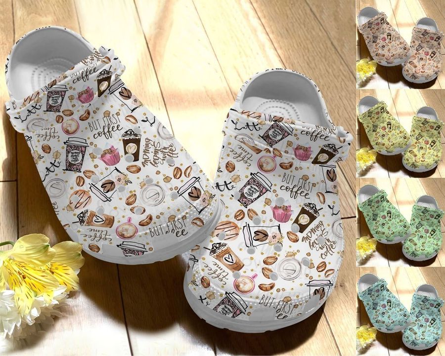 Coffee Personalize Clog Custom Crocs Fashionstyle Comfortable For Women Men Kid Print 3D Love Coffee Pattern