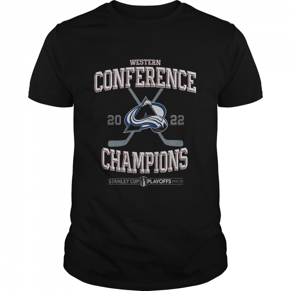 Colorado Avalanche Burgundy 2022 Western Conference Champions T-Shirt