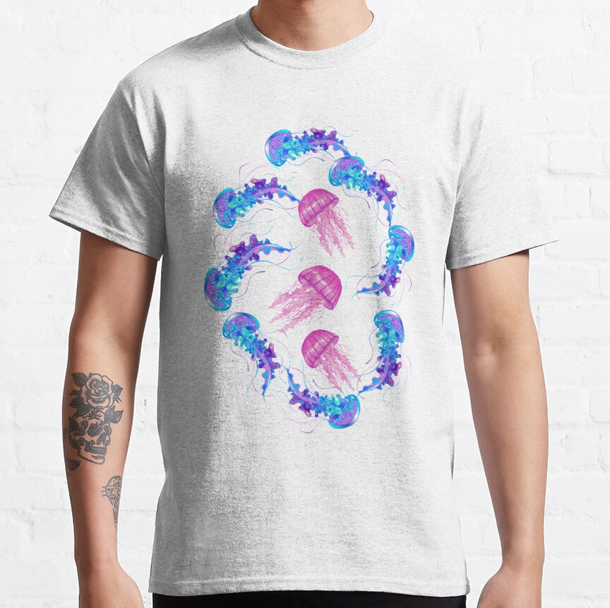 Colorful jellyfish Classic T-Shirt
