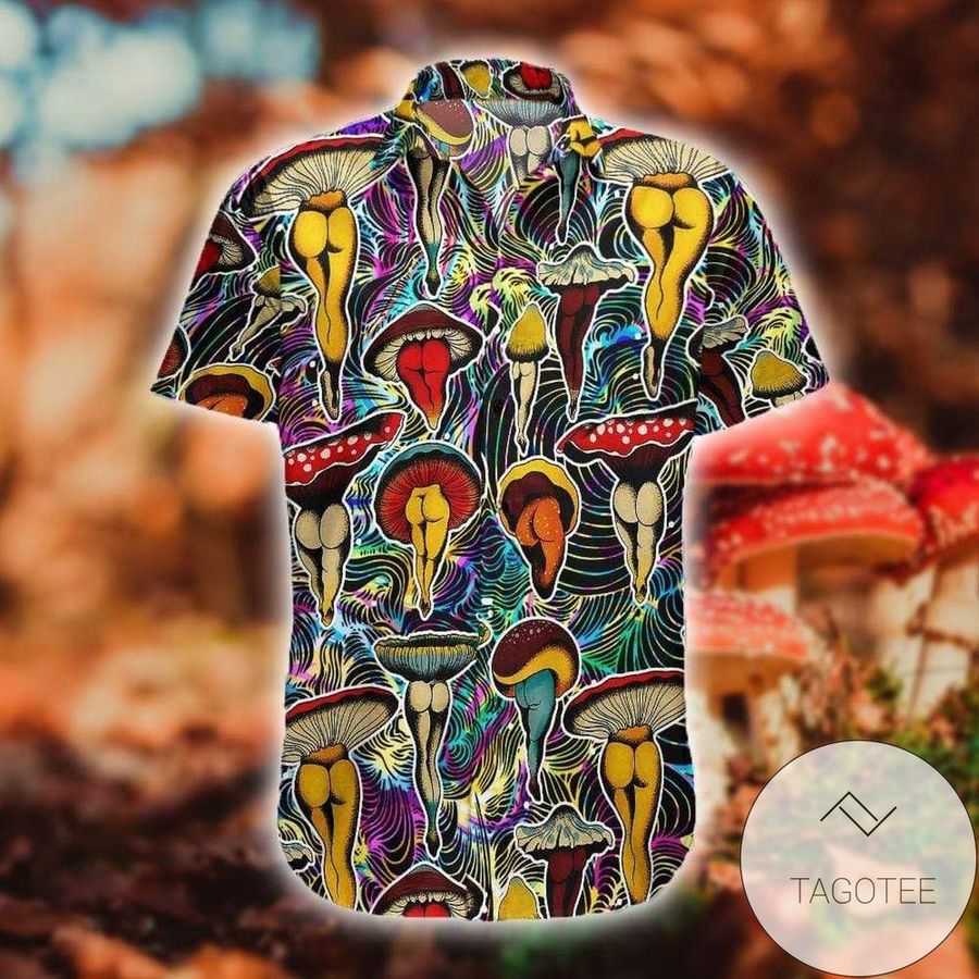 Colorful Mushroom Body Aloha Authentic Hawaiian Shirt 2022s