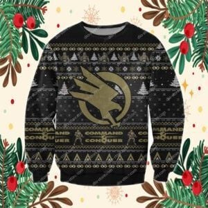 Command Conquer Ugly Christmas Sweater All Over Print Sweatshirt Ugly