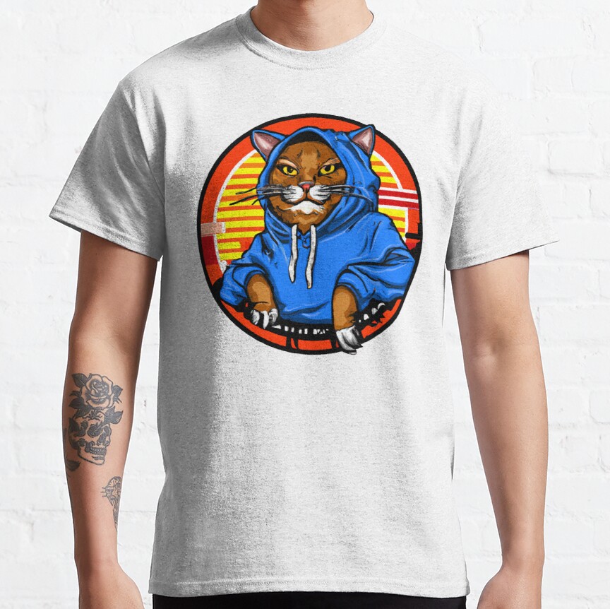 Cool cat illustration Classic T-Shirt