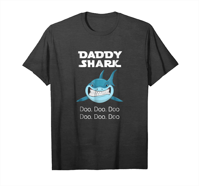 Cool Daddy Shark T Shirt Doo Doo Doo Matching Family Gift Tee Unisex T-Shirt