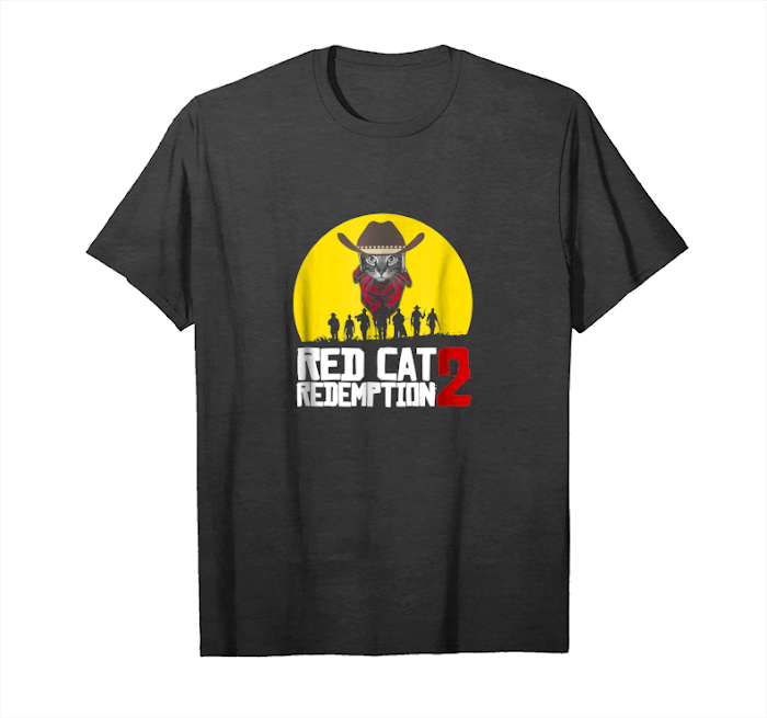 Cool Funny Red Cat Gamer T Shirt Gift Unisex T-Shirt