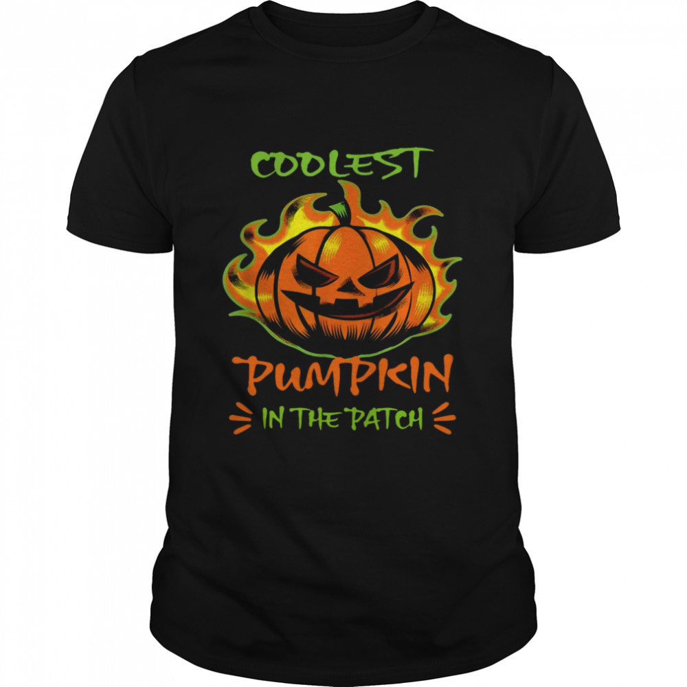 Coolest Pumpkin In The Patch Scary Halloween Pumpkin Shirt, Tshirt, Hoodie, Sweatshirt, Long Sleeve, Youth, funny shirts, gift shirts, Graphic Tee
