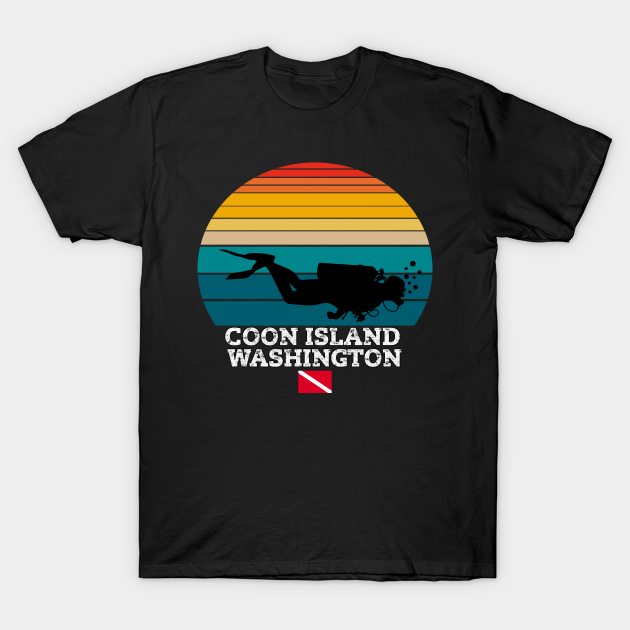 Coon Island US Island Scuba Diving T-shirt, Hoodie, SweatShirt, Long Sleeve