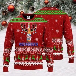Coors Light Reinbeer Christmas Ugly Sweater Ugly Sweater Christmas Sweaters