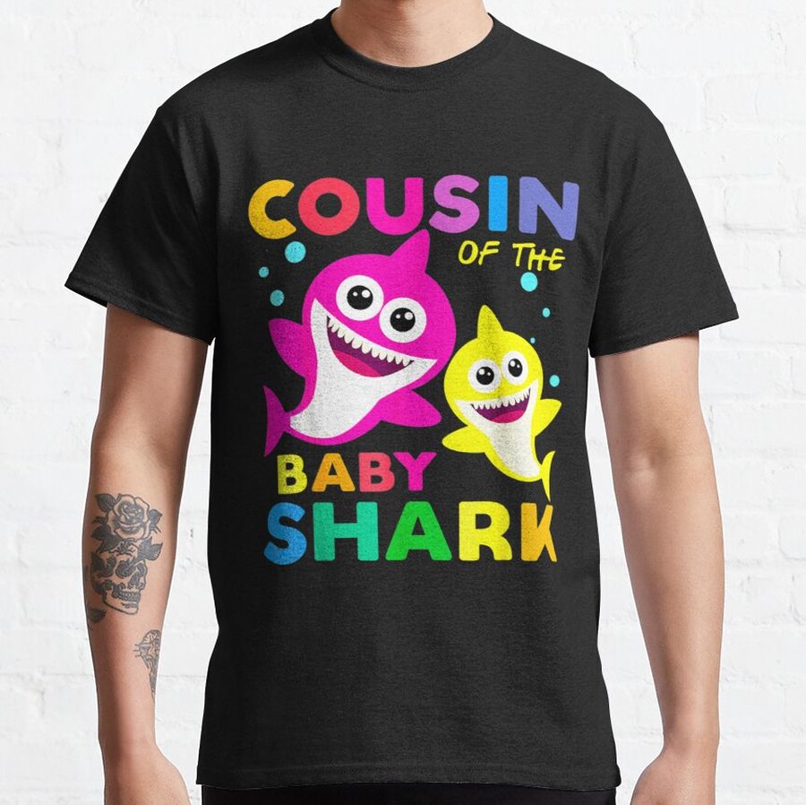 Cousin Shark Birthday Shirt Bday Cousin Shark Family Classic T-Shirt