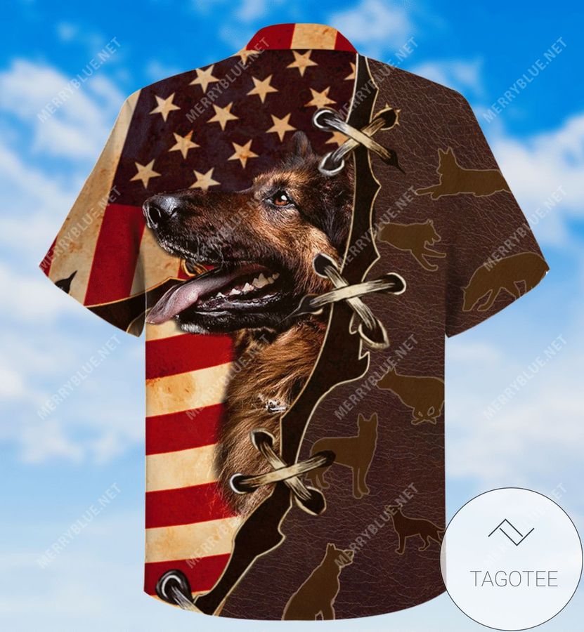 Cover Your Body With Amazing Patriotic German Shepherd American Unisex Authentic Hawaiian Shirt 2022