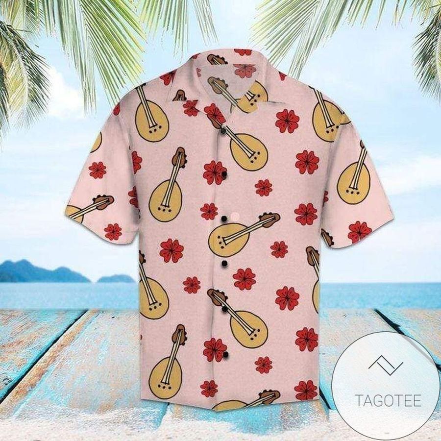 Cover Your Body With Amazing Simple Ukulele Floral Hawaiian Aloha Shirts