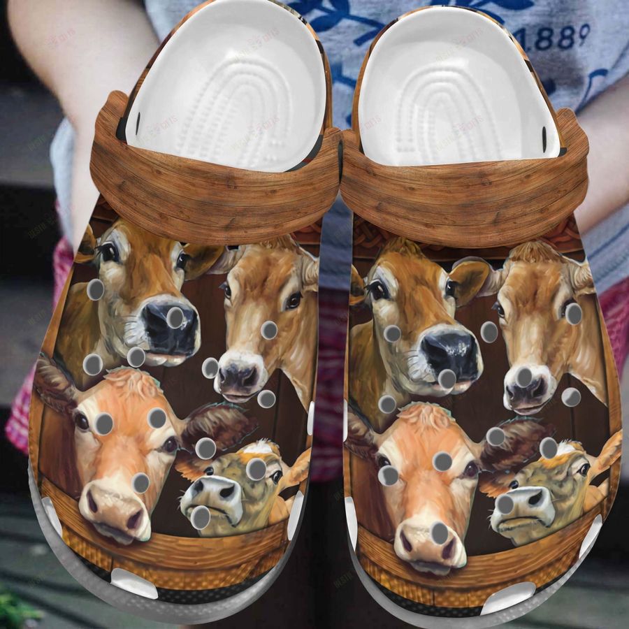 Cow Crocs Classic Clog Whitesole Cow Brothers Shoes