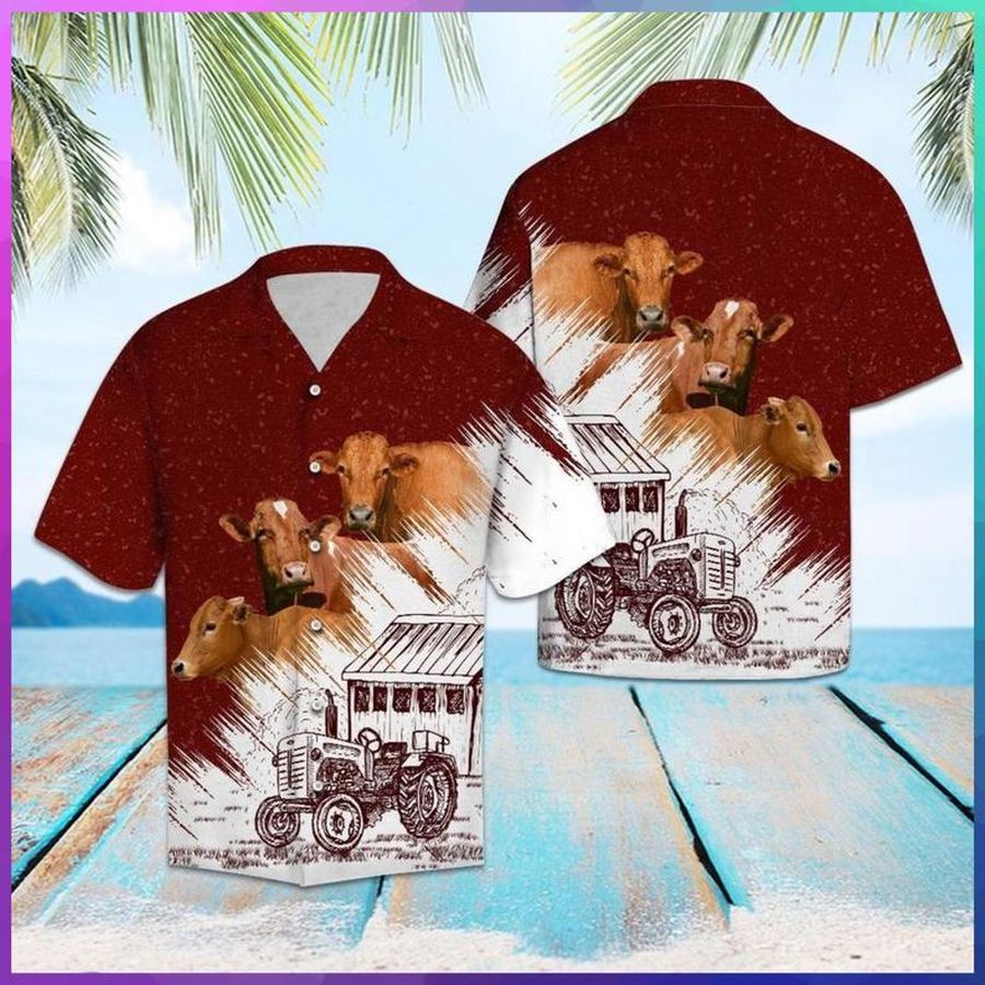 Cow Farm Hawaiian Shirt Pre10897, Hawaiian shirt, beach shorts, One-Piece Swimsuit, Polo shirt, funny shirts, gift shirts, Graphic Tee