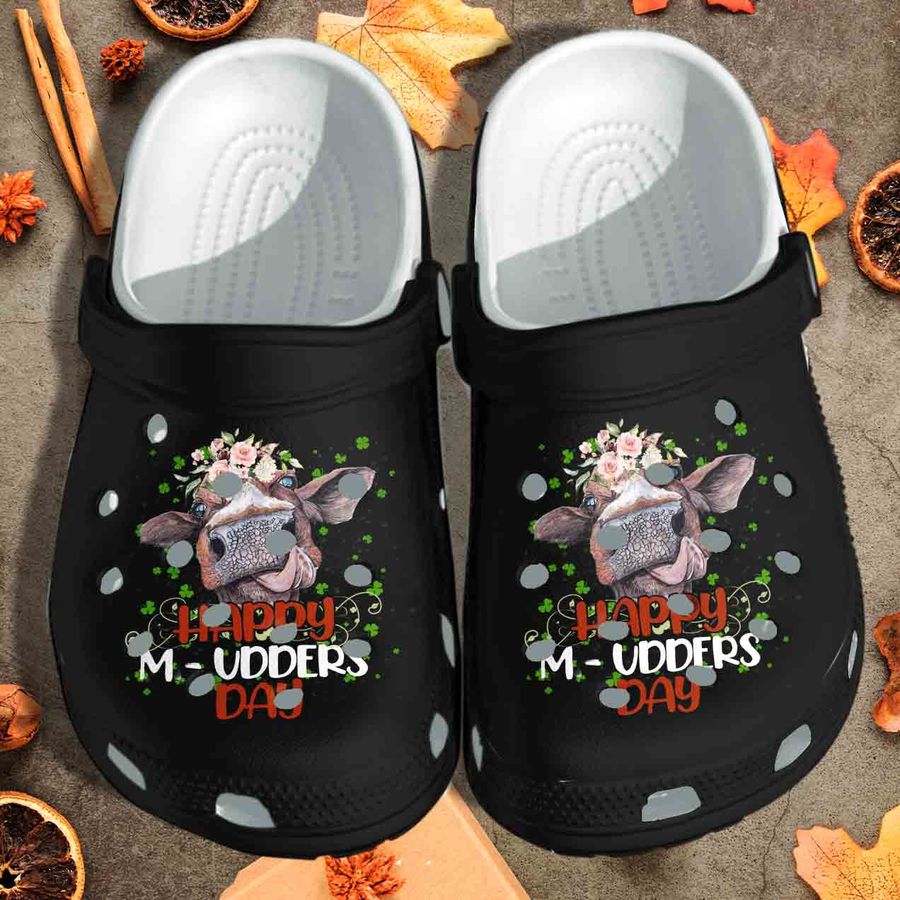 Cow Funny Happy Mudders Day Crocs Shoes Clogs - Funny Cow Heifer Farmer Clog Birthday Gift For Man Woman