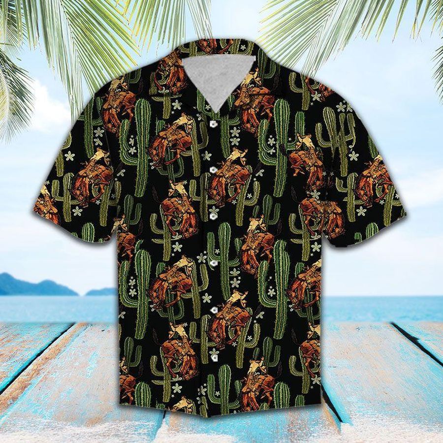 Cowboy Cactus Hawaiian Shirt Pre13336, Hawaiian shirt, beach shorts, One-Piece Swimsuit, Polo shirt, funny shirts, gift shirts, Graphic Tee