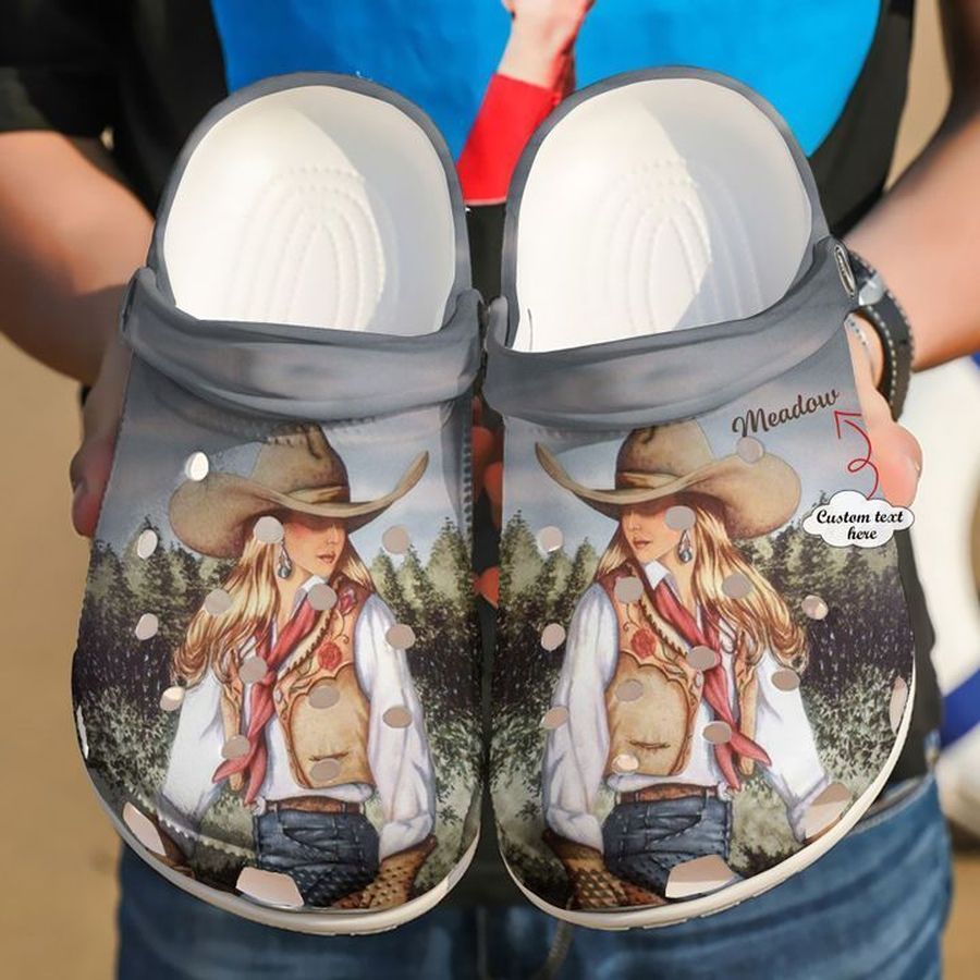 Cowgirl Personalized Sku 670 Crocs Clog Shoes