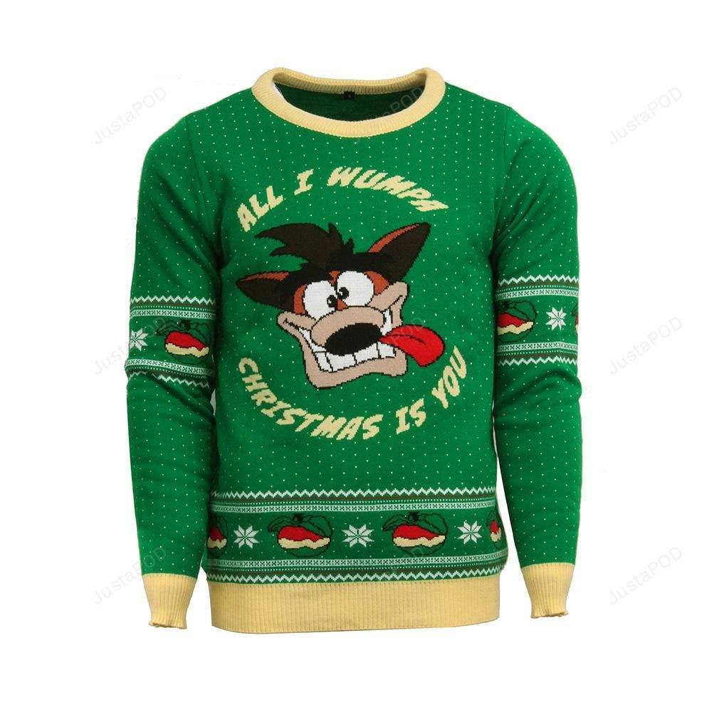 Crash Bandicoot Knitted Ugly Sweater Ugly Sweater Christmas Sweaters Hoodie
