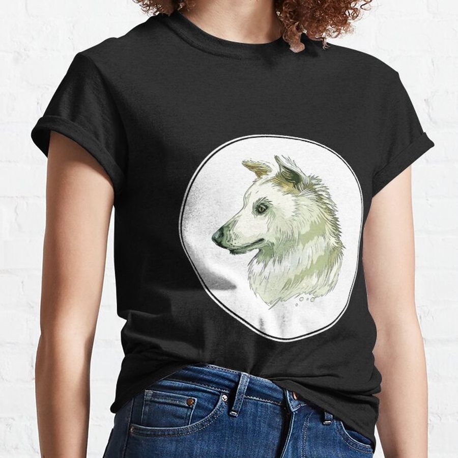 Cretan Hound Dog Breed Watercolor Illustration Classic T-Shirt