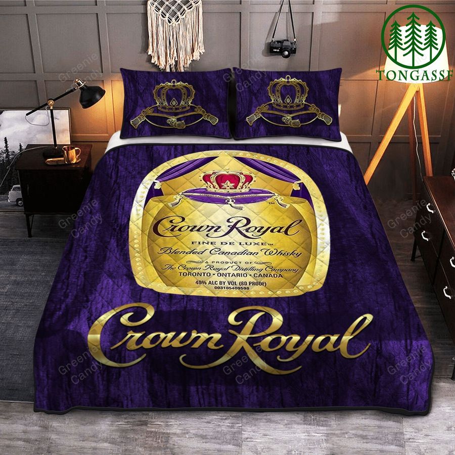 Crown Royal Whiskey Deluxe Quilt unique Bedding Set