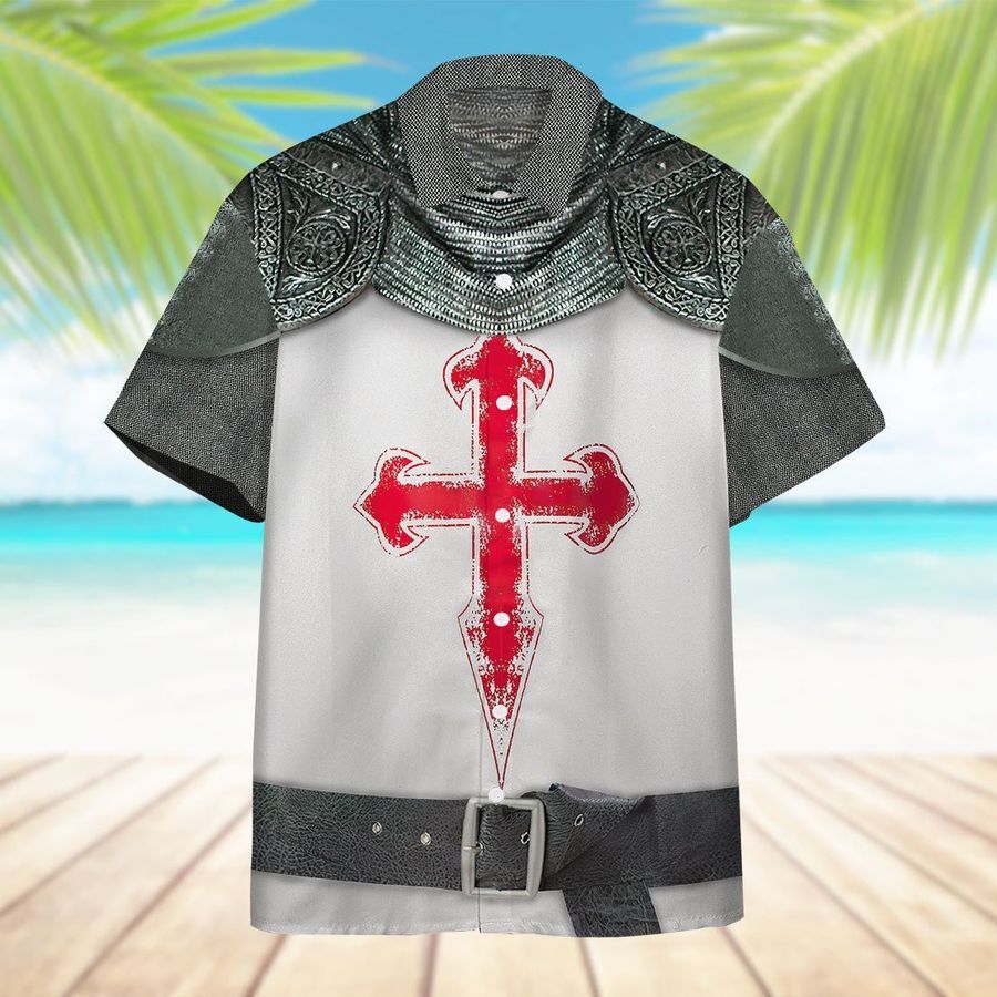 Crusader Knight Armour Hawaiian Shirt Pre11786, Hawaiian shirt, beach shorts, One-Piece Swimsuit, Polo shirt, funny shirts, gift shirts, Graphic Tee