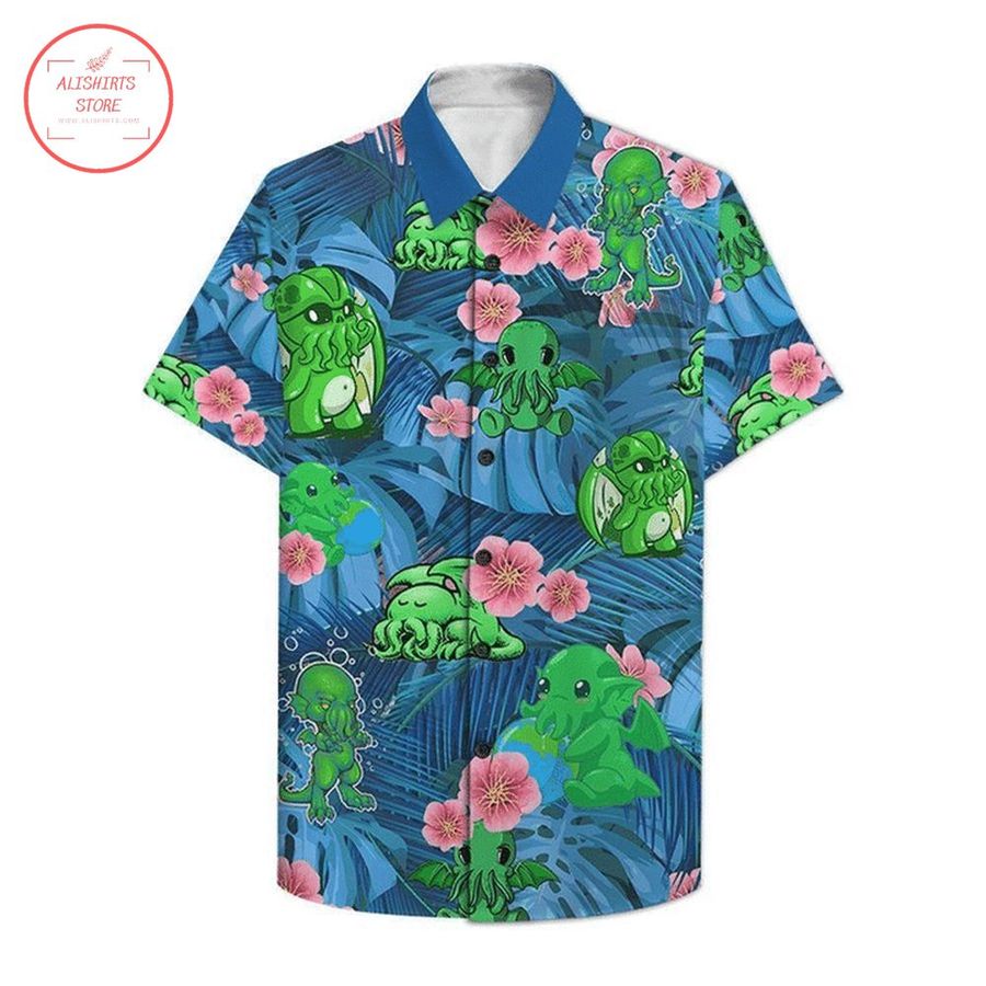 Cthulu Pokemon Hawaiian Shirt