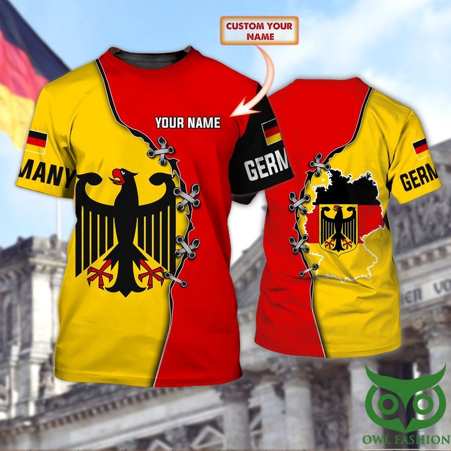 Custom Name GERMANY Symbol 3D Tshirt